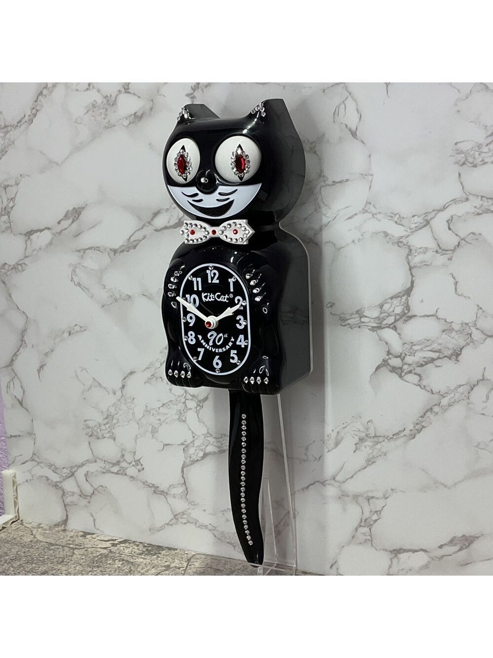 Rare Jeweled 90th Edition Black Kit Cat Klock - Picture 5 of 6